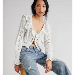 NEW Free People Avery Cardigan Icicle Large